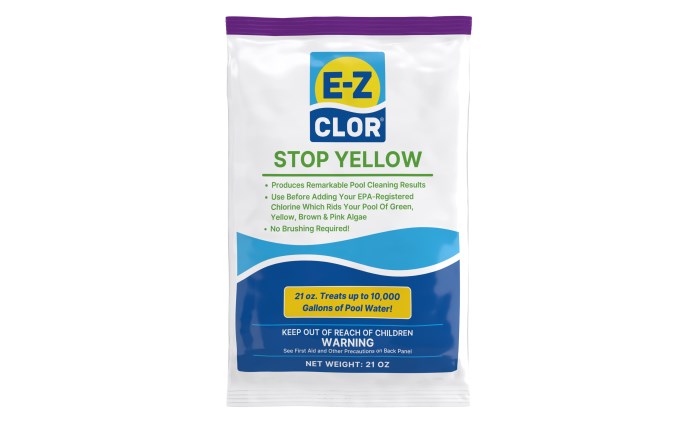 E-Z Clor 47251980 21 Oz Stop Yellow