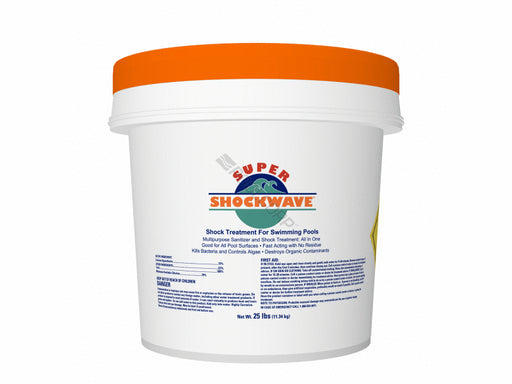 Super shockwave 25246 73% cal hypo pool and spa shock 25lb bucket