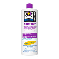 E-Z Clor Drop Out Flocculant 50-1076 - 1 Quart Liquid Bottle